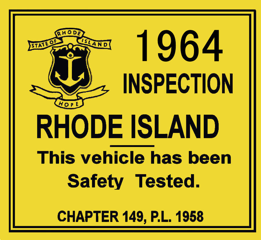 (image for) 1964 Rhode Island Inspection Sticker